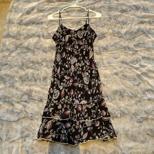 Lily floral dress 100% rayon